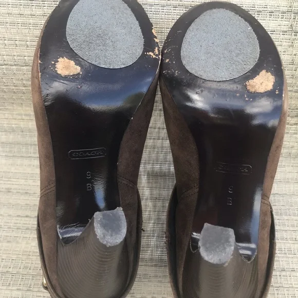 Coach Brown and Black Ankle Boots - Picture 6 of 7